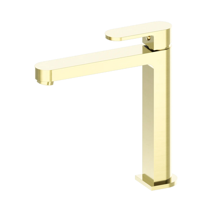 Ecco Tall Basin Mixer Brushed Gold