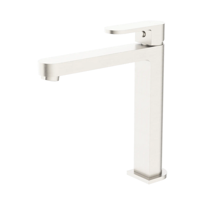 Ecco Tall Basin Mixer Brushed Nickel