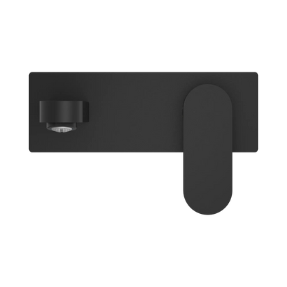 Ecco Wall Basin Mixer Matte Black