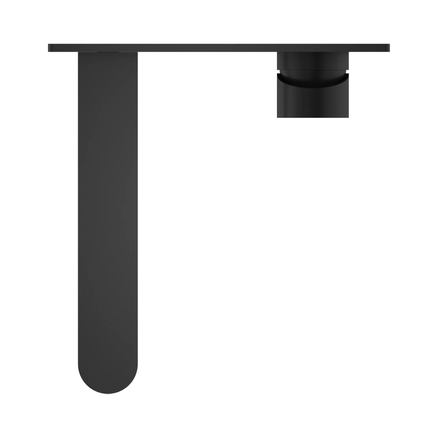Ecco Wall Basin Mixer Matte Black