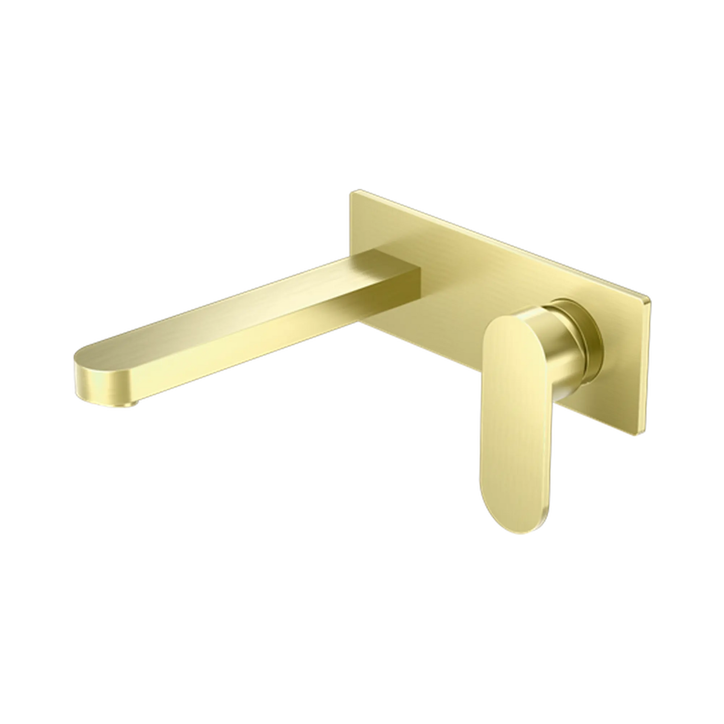 Ecco Wall Basin/Bath Mixer Brushed Gold