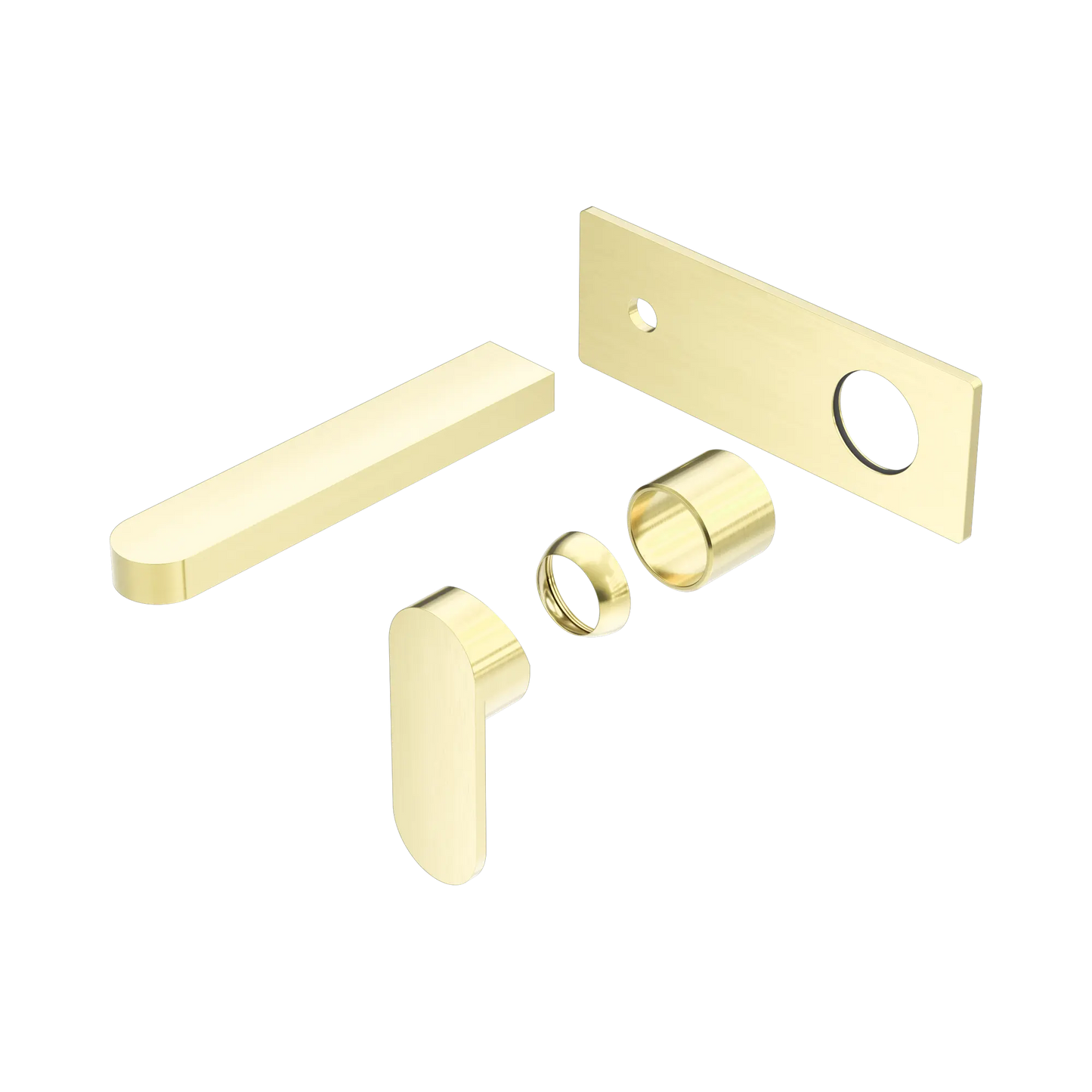 Ecco Wall Basin/Bath Mixer Trim Kits Only Brushed Gold