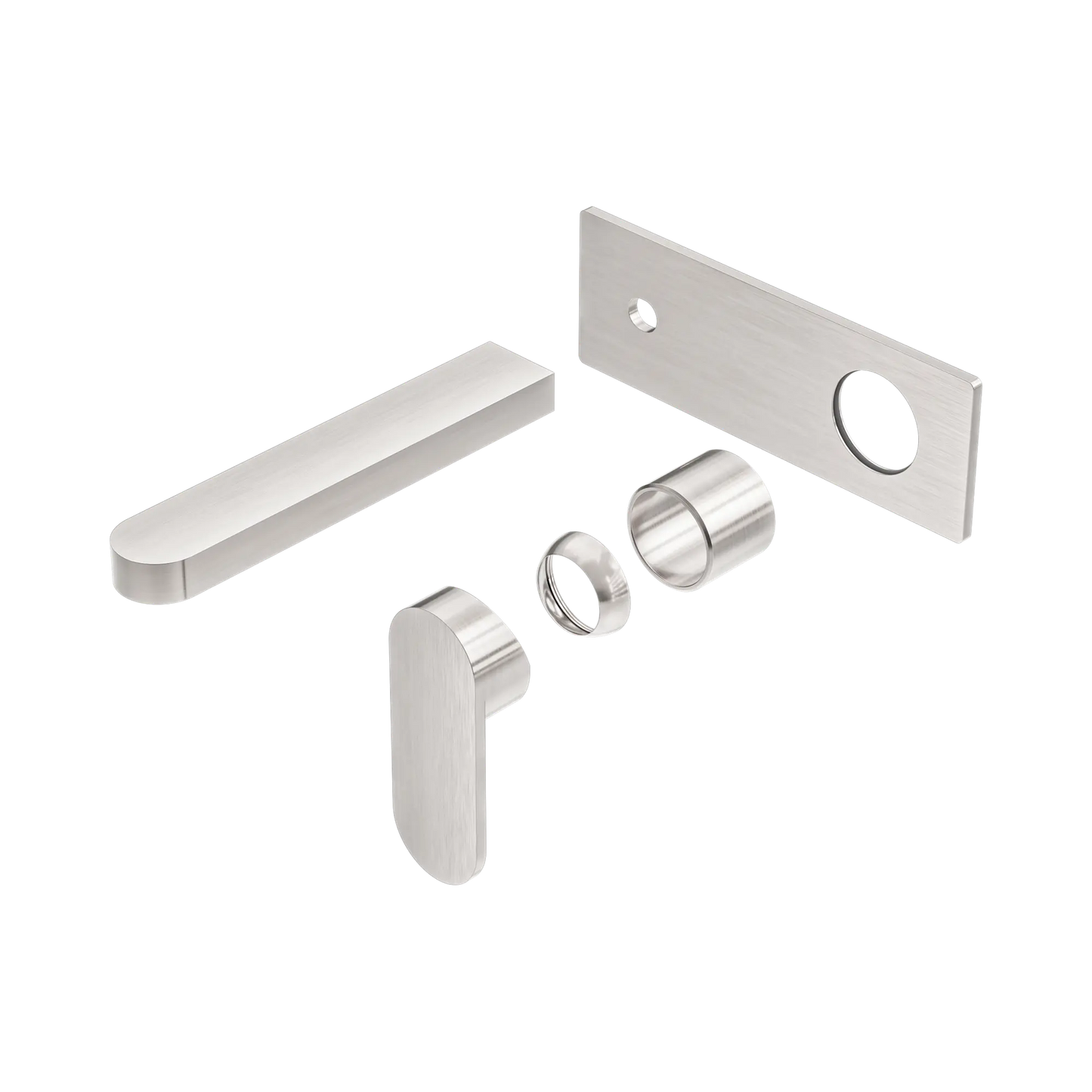 Ecco Wall Basin/Bath Mixer Trim Kits Only Brushed Nickel