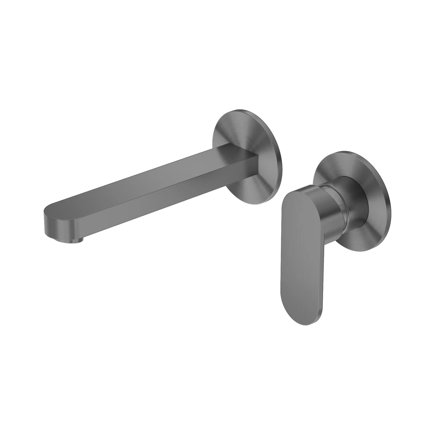 Ecco Wall Basin/Bath Mixer Separate Back Plate Gun Metal