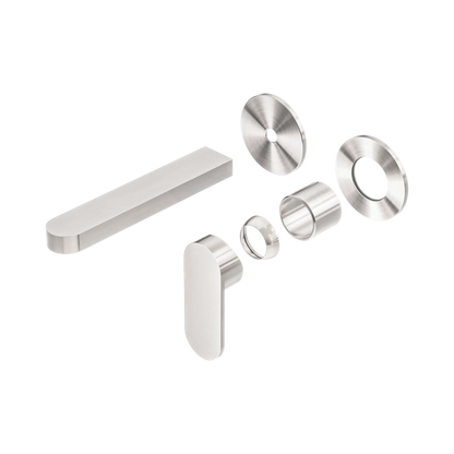 Ecco Wall Basin/Bath Mixer Separate Back Plate Trim Kits Only Brushed Nickel