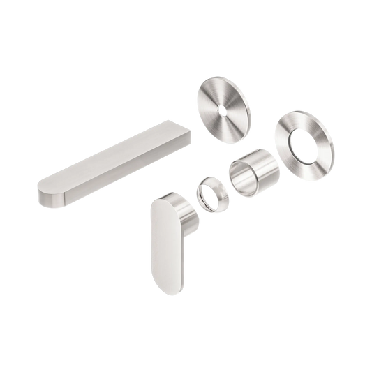 Ecco Wall Basin/Bath Mixer Separate Back Plate Trim Kits Only Brushed Nickel