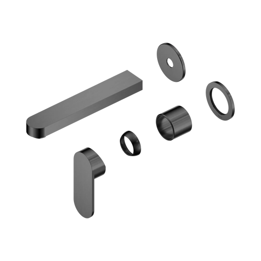 Ecco Wall Basin/Bath Mixer Separate Back Plate 60mm Trim Kits Only Gun Metal
