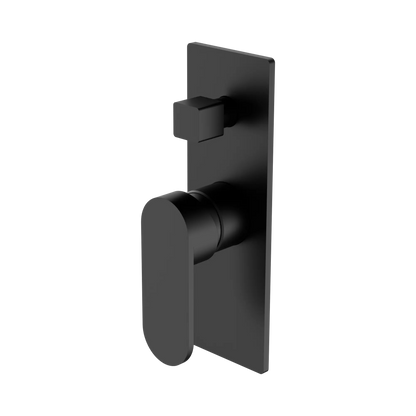 Ecco Shower Mixer With Diverter Matte Black