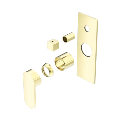 Ecco Shower Mixer With Diverter Trim Kits Only Brushed Gold