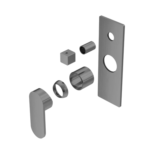 Ecco Shower Mixer With Diverter Trim Kits Only Gun Metal