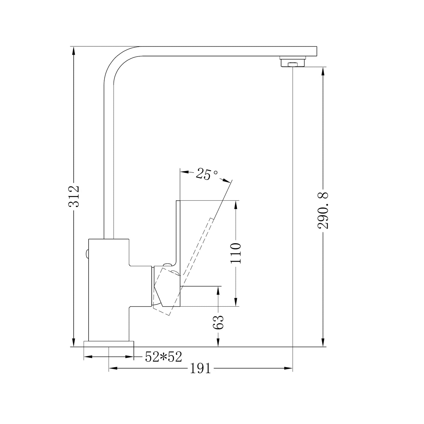 Celia Kitchen Mixer Builders Range Chrome