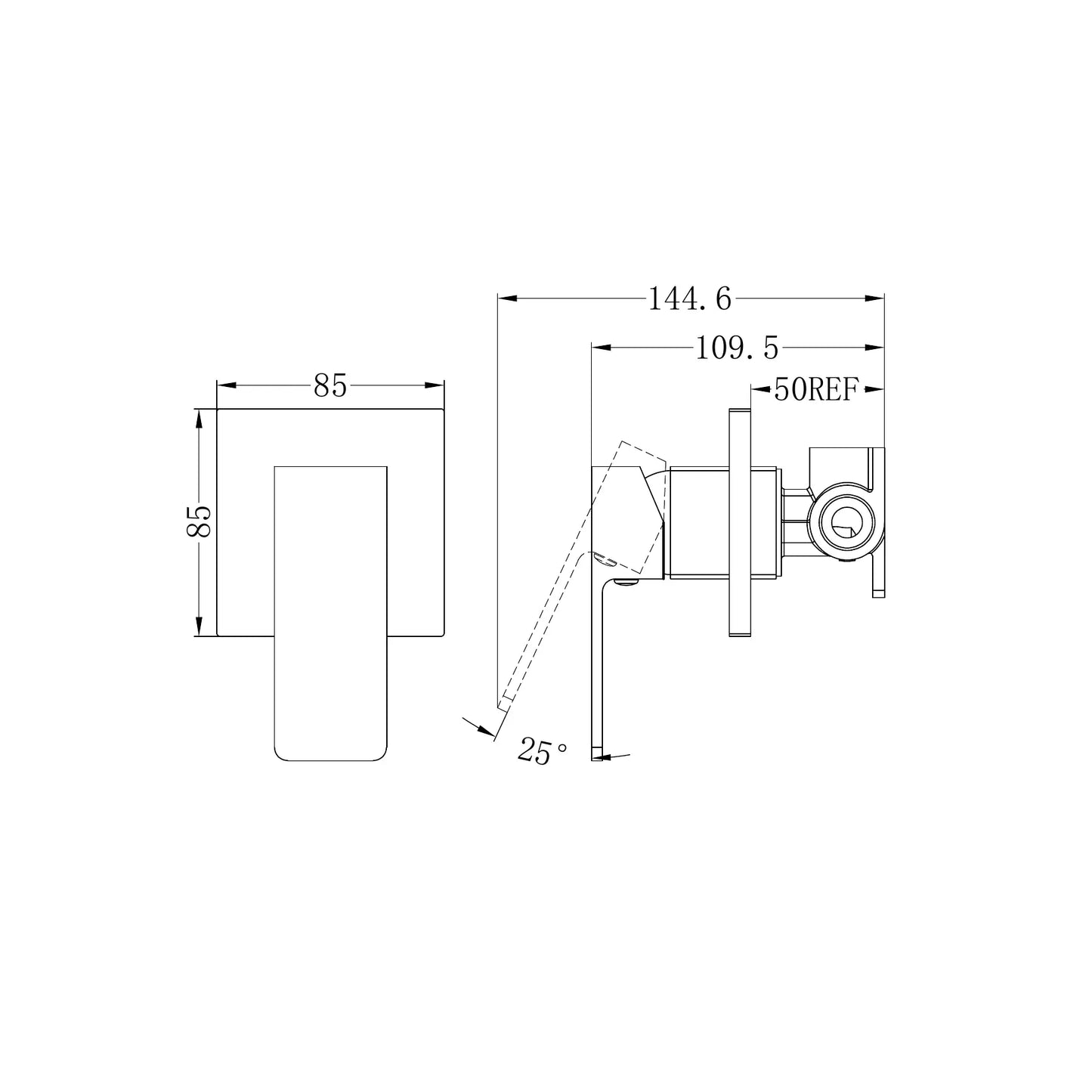 Celia Shower Mixer Chrome