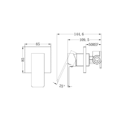 Celia Shower Mixer Matte Black