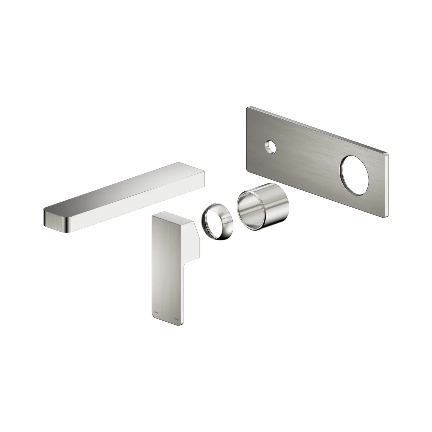 Celia Wall Basin/Bath Mixer Trim Kits Only Brushed Nickel