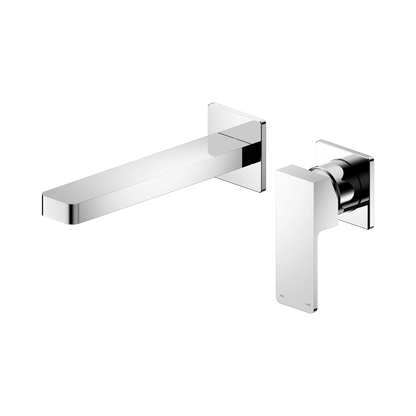 Celia Wall Basin/Bath Mixer Separate Back Plate Chrome