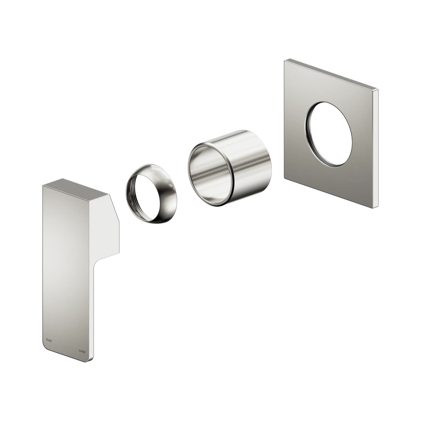 Nero Celia Shower Mixer With Diverter Trim Kits Only Brushed Nickel
