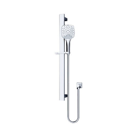 Rain Square 3 Function Shower Rail Chrome