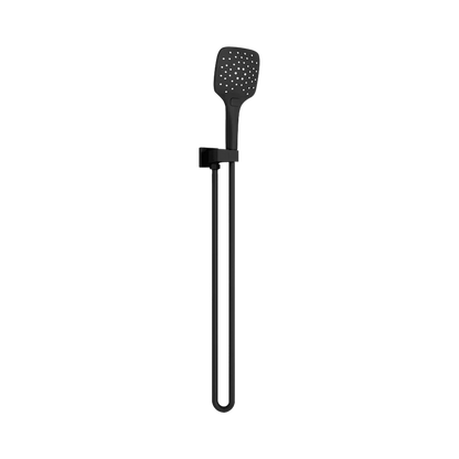 Rain Square 3 Function Shower On Bracket Matte Black