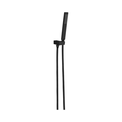 Square Shower On Bracket Matte Black