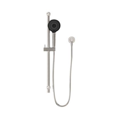 Round Metal Project Rail Shower Brushed Nickel