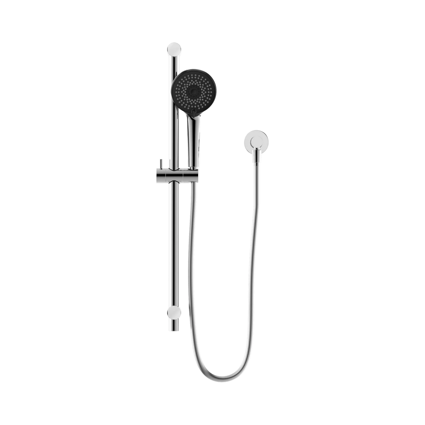 Round Metal Project Rail Shower Chrome