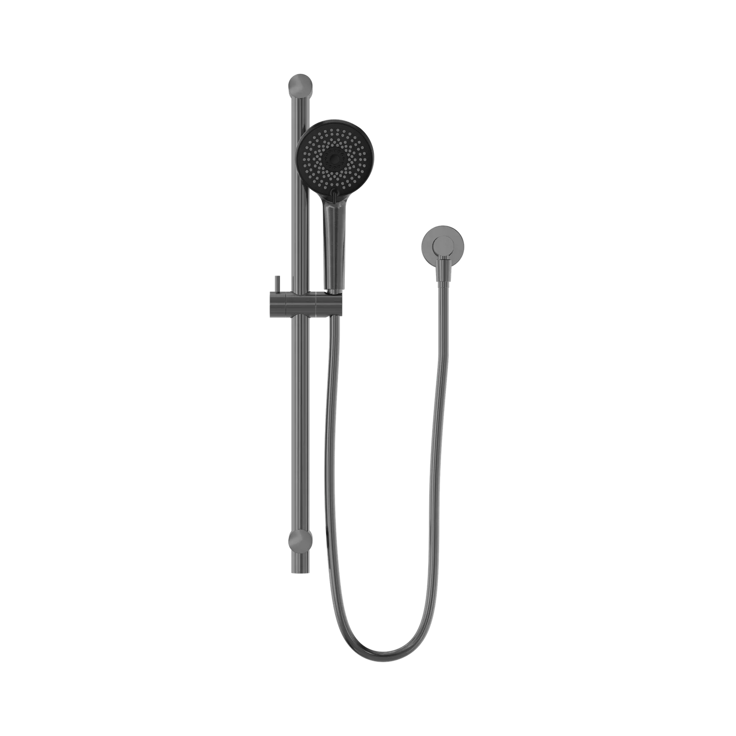 Round Metal Project Rail Shower Gun Metal