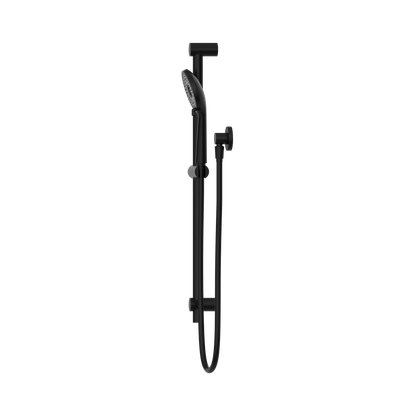 Round Metal Project Rail Shower Matte Black