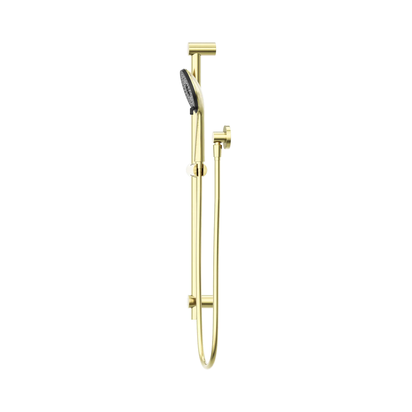 Round Metal Project Shower Rail 4 Star Rating Brushed Gold