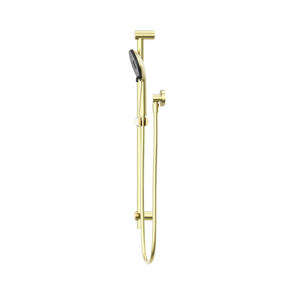 Round Metal Project Shower Rail 4 Star Rating Brushed Gold