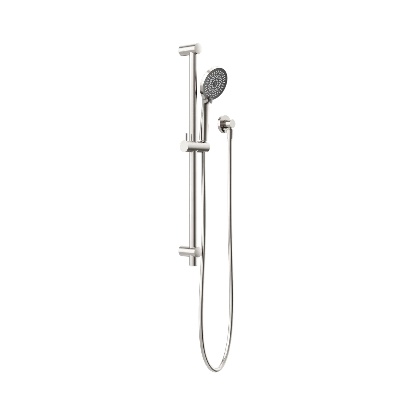 Round Metal Project Shower Rail 4 Star Rating Brushed Nickel