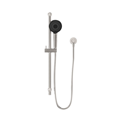 Round Metal Project Shower Rail 4 Star Rating Brushed Nickel