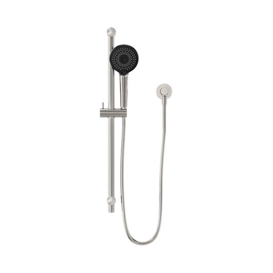 Round Metal Project Shower Rail 4 Star Rating Brushed Nickel