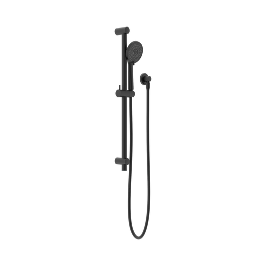 Round Metal Project Shower Rail 4 Star Rating Matte Black
