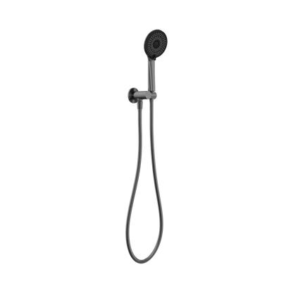 Project Round Shower On Bracket 4 Star Rating Gun Metal