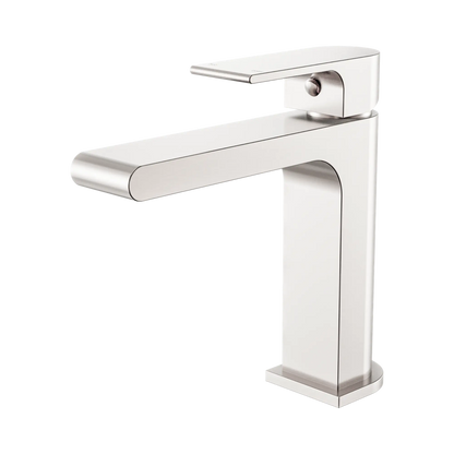 Bianca Basin Mixer Straight Spout Brushed Nickel