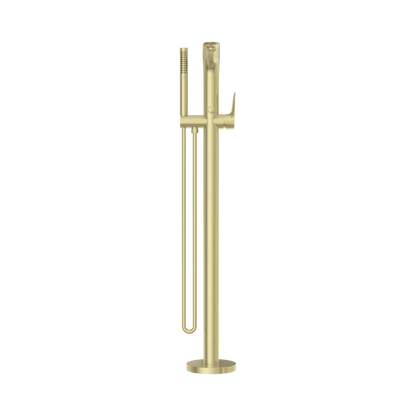 Bianca Freestanding Bath Mixer With Hand Shower Brushed Gold