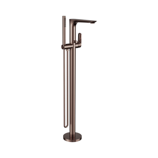 Bianca Freestanding Bath Mixer With Hand Shower Brushed Bronze
