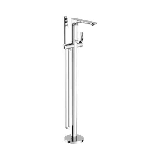 Bianca Freestanding Bath Mixer With Hand Shower Chrome