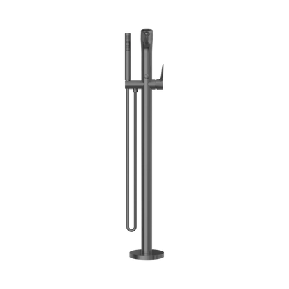 Bianca Freestanding Bath Mixer With Hand Shower Gun Metal