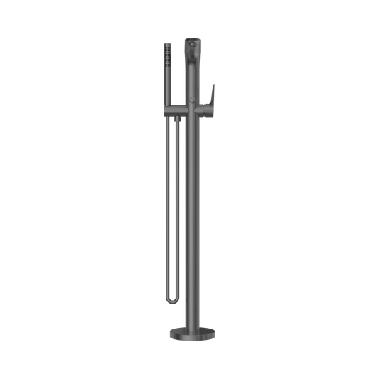 Bianca Freestanding Bath Mixer With Hand Shower Gun Metal