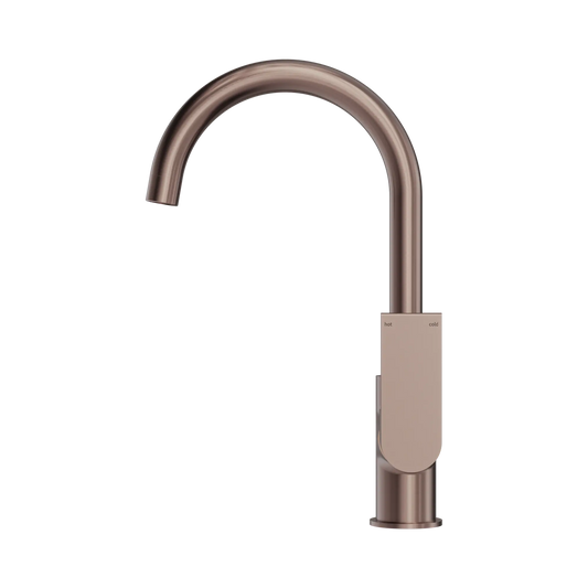 Bianca Kitchen Mixer Gooseneck Spout Brushed Bronze