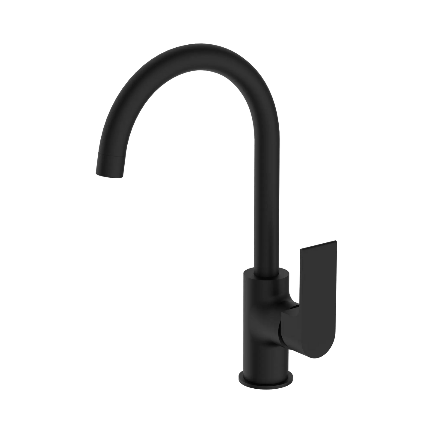 Bianca Kitchen Mixer Gooseneck Spout Matte Black