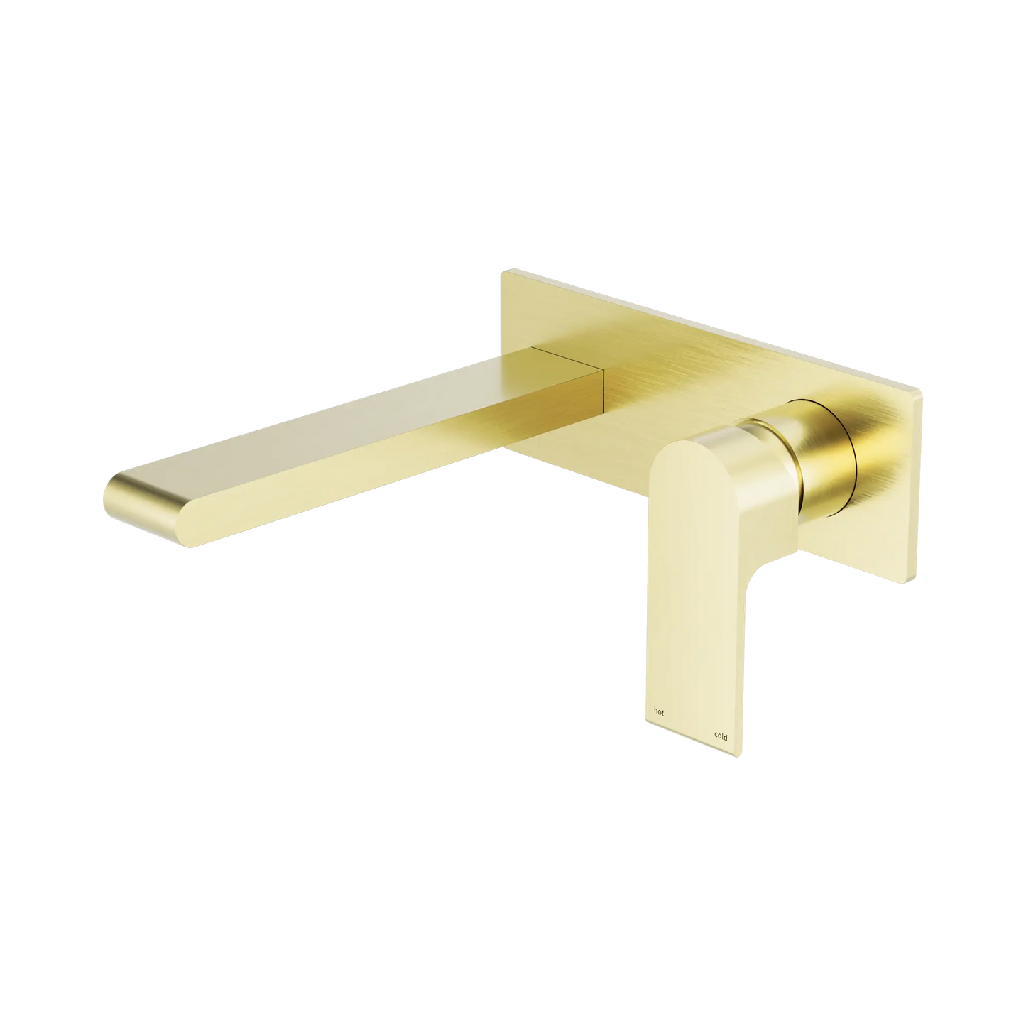 Bianca Wall Basin/Bath Mixer 187mm Brushed Gold