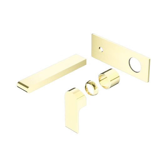 Bianca Wall Basin/Bath Mixer 187mm Trim Kits Only Brushed Gold