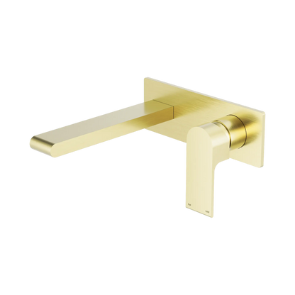 Bianca Wall Basin/Bath Mixer 230mm Brushed Gold