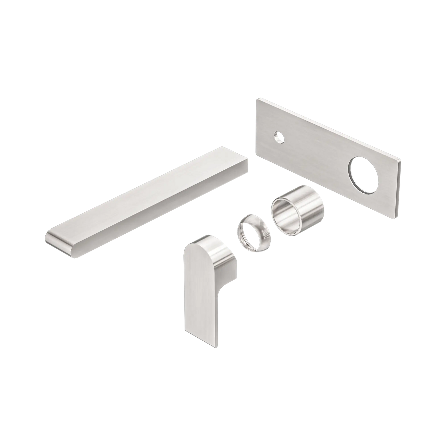 Bianca Wall Basin/Bath Mixer 230mm Trim Kits Only Brushed Nickel