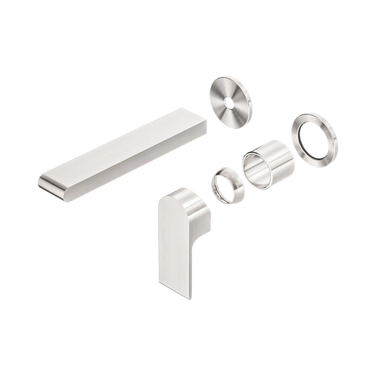 Bianca Wall Basin/Bath Mixer Separate Back Plate 187mm Trim Kits Only Brushed Nickel