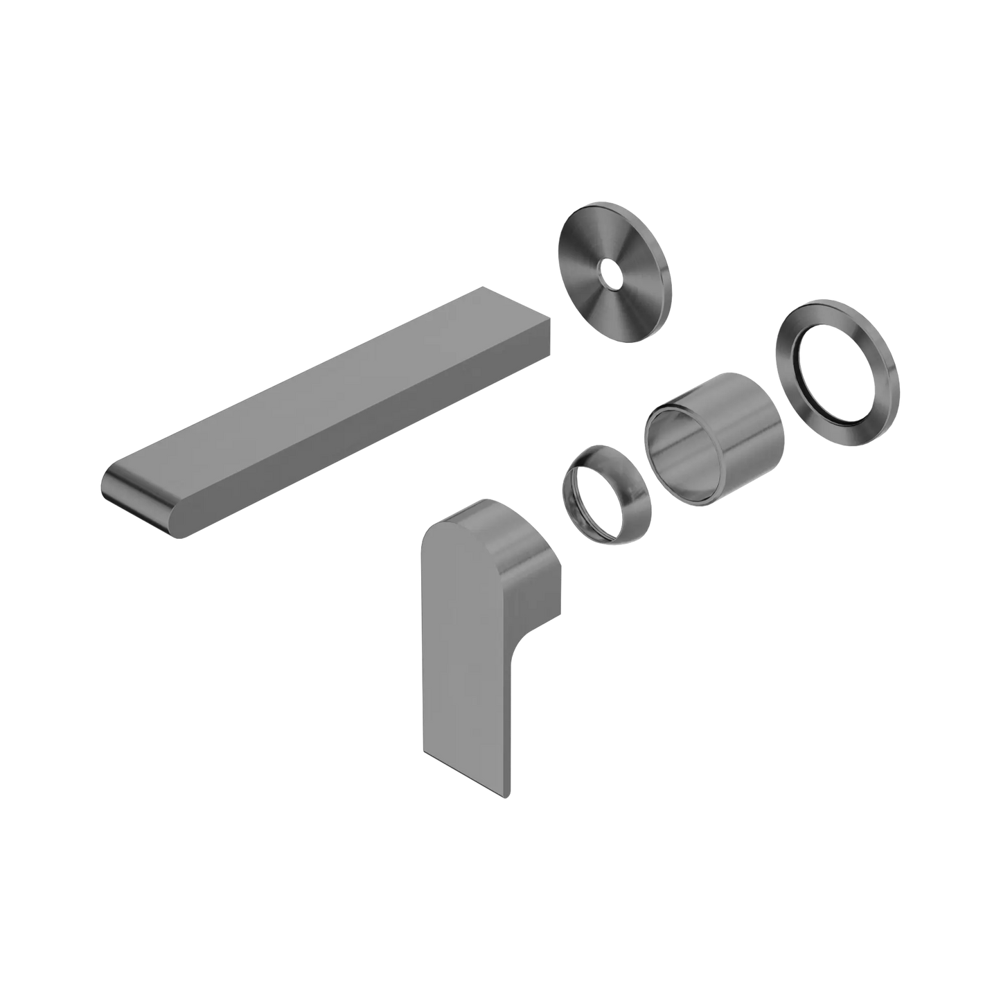 Bianca Wall Basin/Bath Mixer Separate Back Plate 187mm Trim Kits Only Gun Metal
