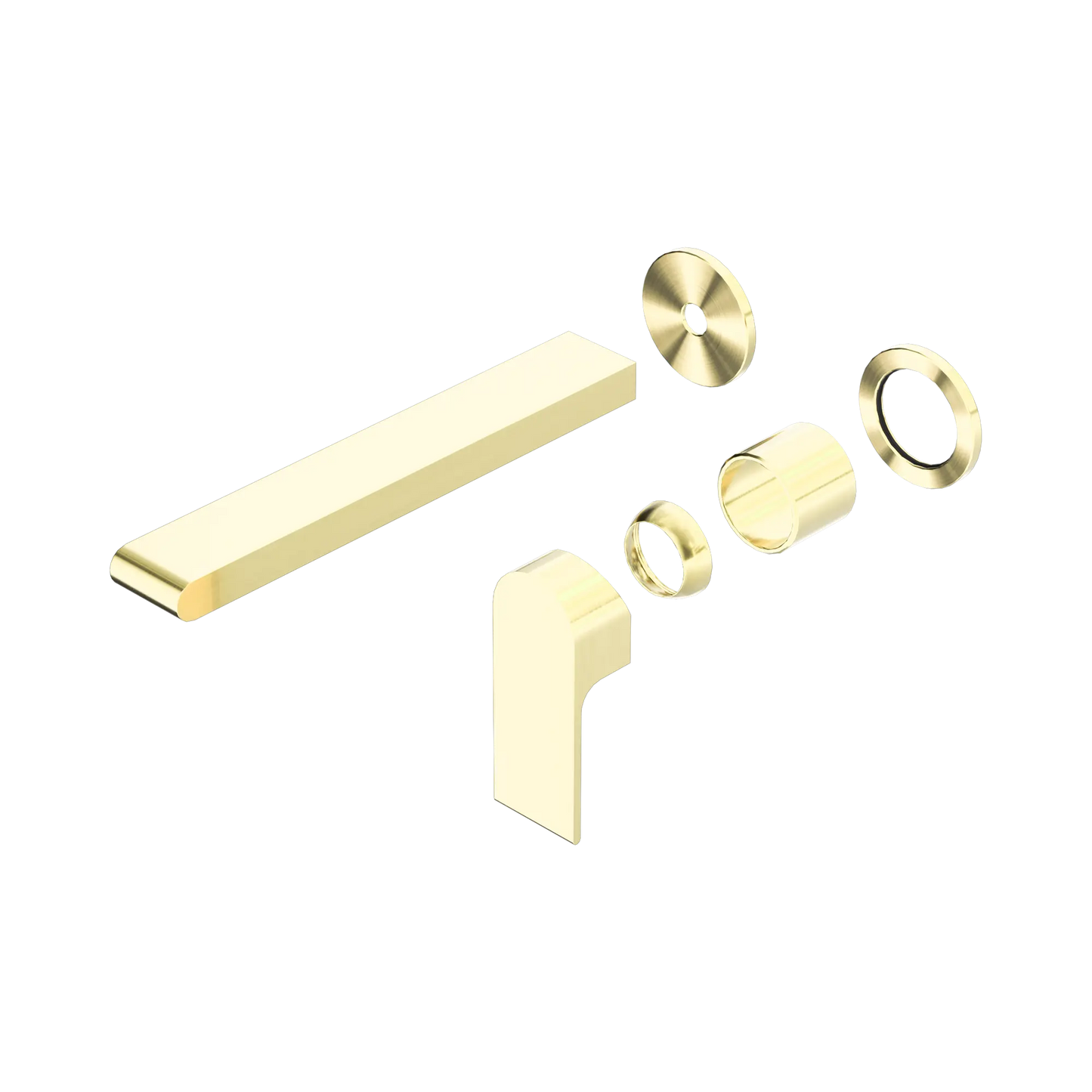 Bianca Wall Basin/Bath Mixer Separate Back Plate 230mm Trim Kits Only Brushed Gold