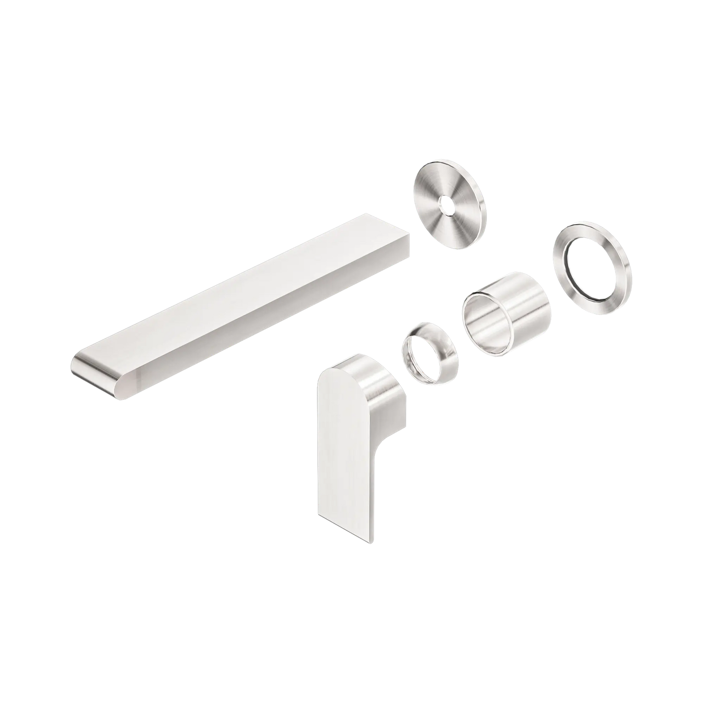 Bianca Wall Basin/Bath Mixer Separate Back Plate 230mm Trim Kits Only Brushed Nickel